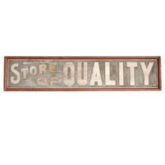 Large 19thc Original Trade Sign From Pennsylvania