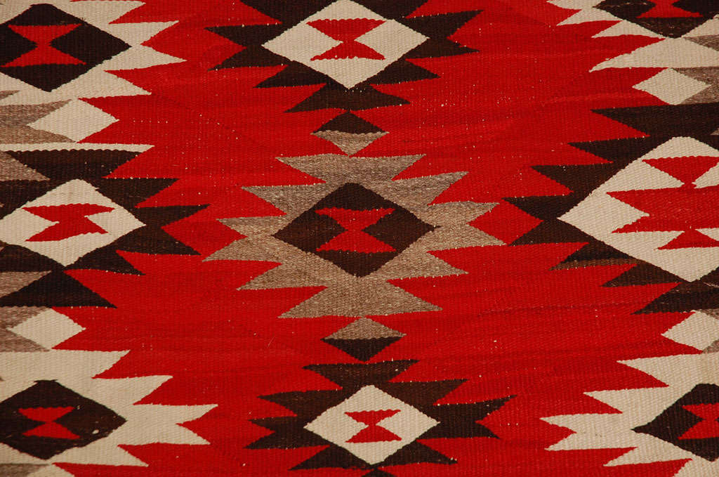 Wool Rare Large Navajo Weaving Transitional Weaving, Great Condition