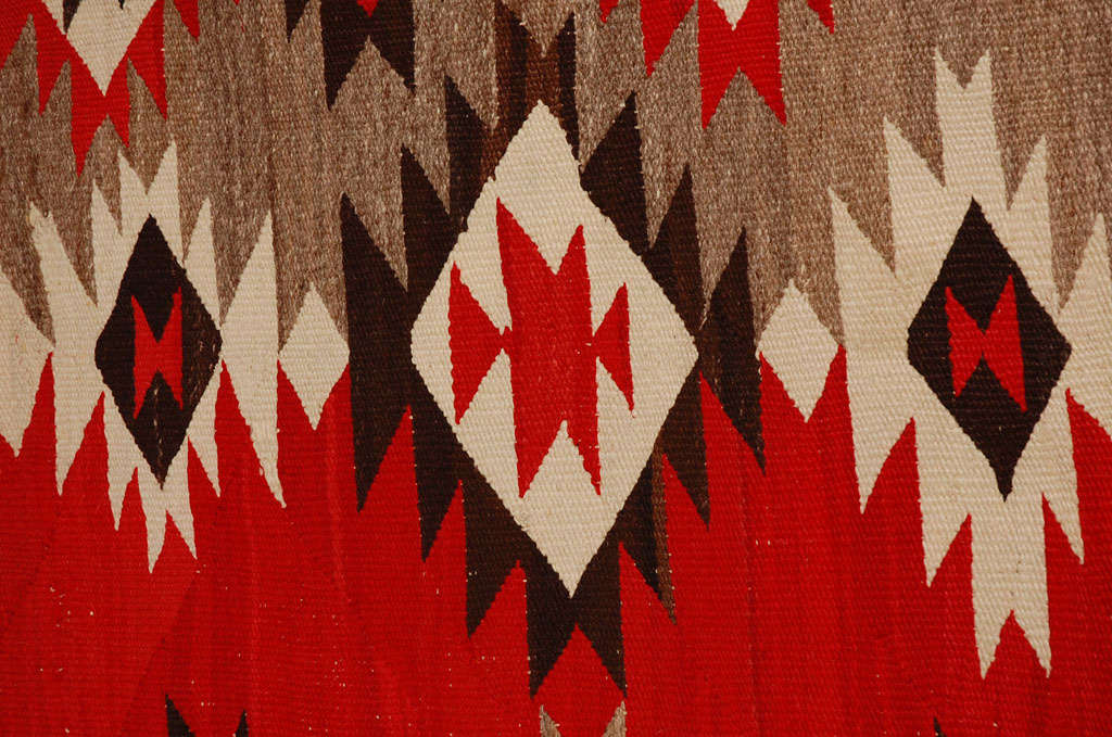 Rare Large Navajo Weaving Transitional Weaving, Great Condition 3