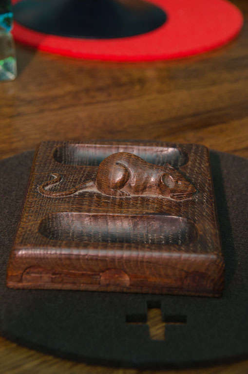 Robert Thompson "Mouseman" Oak Pin Tray For Sale at 1stDibs mouseman