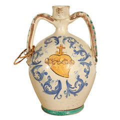 Spanish Colonial style pottery terra-cotta jug