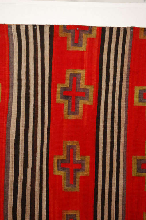 19th Century Navajo Transitional Woven Textile Blanket