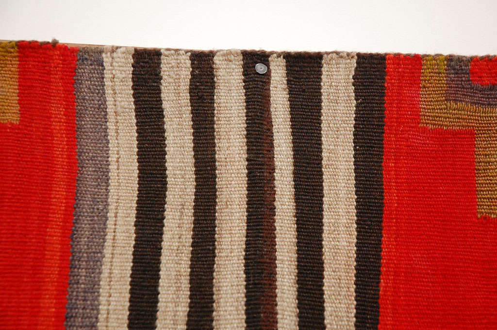 Navajo Transitional Woven Textile Blanket 1