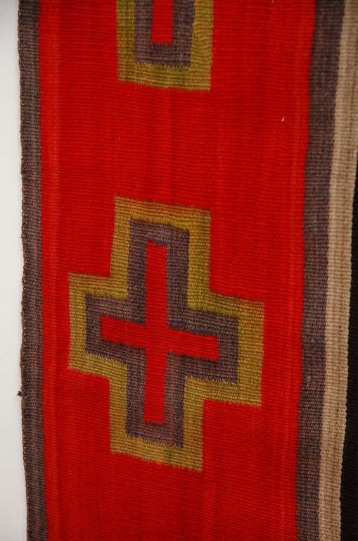 Navajo Transitional Woven Textile Blanket 3