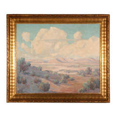 Harvey Coleman, Oil on Canvas, Desert Landscape