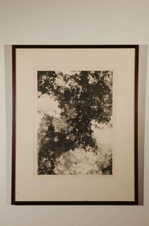 Black & white lithograph on paper, 