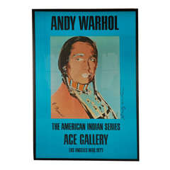 Andy Warhol, signed poster, American Indian Series