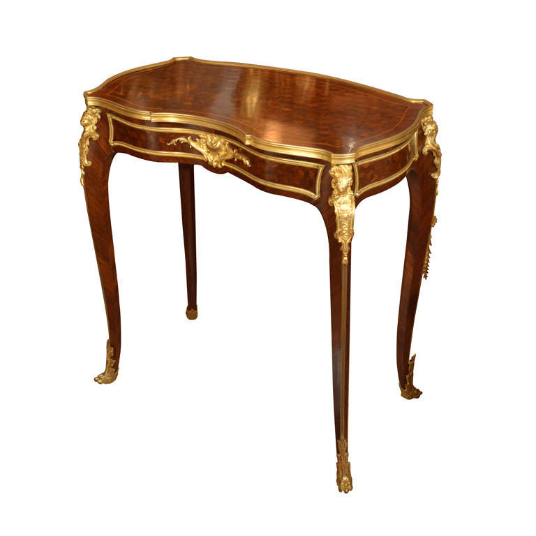 19th c transitional Louis XV -XVI  side table