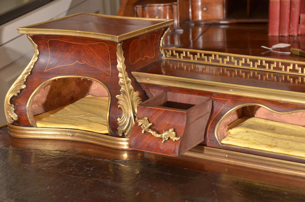 19th c French Louis XVI signed Sormani writing desk In Excellent Condition In Dallas, TX