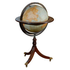 Vintage A Regency Style Library Terrestrial Globe on Stand