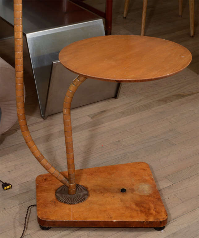 Faux Bamboo Reading Floor Lamp For Sale at 1stDibs