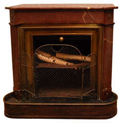 Antique Marble Fireplace / Stove