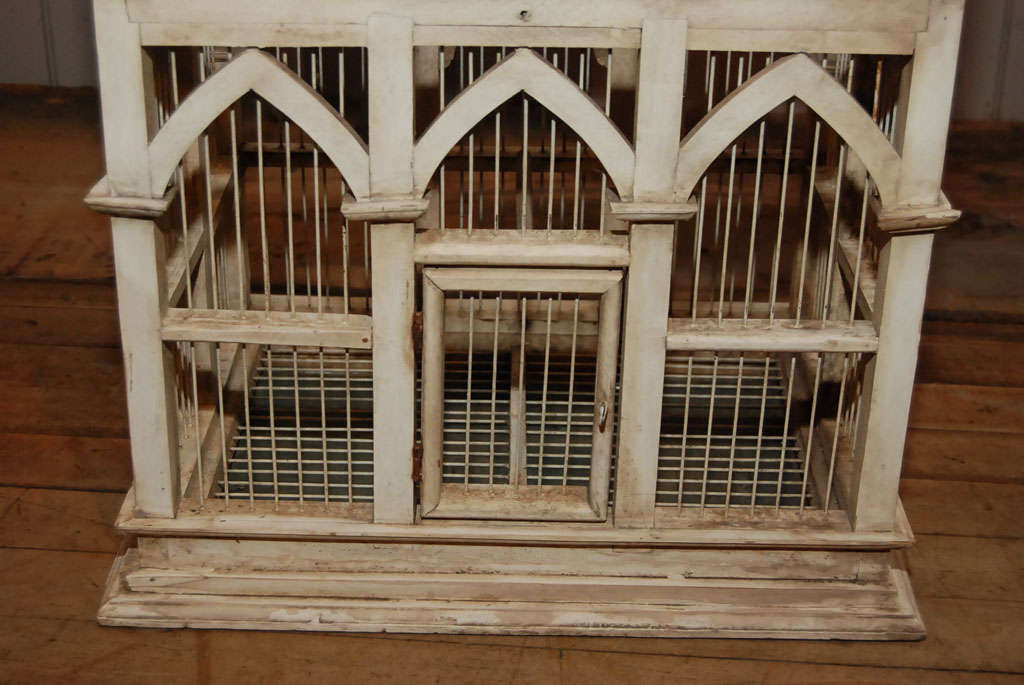 Wood Townhouse Birdcage