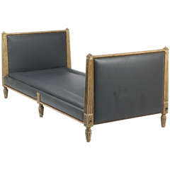 French Louis XVI Style Daybeds with Obelisk Form End Supports