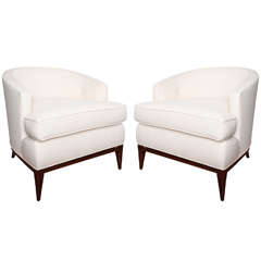 Pair of Art Deco Tub Chairs in the Style of Dunbar