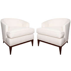 Pair of Art Deco Tub Chairs in the Style of Dunbar