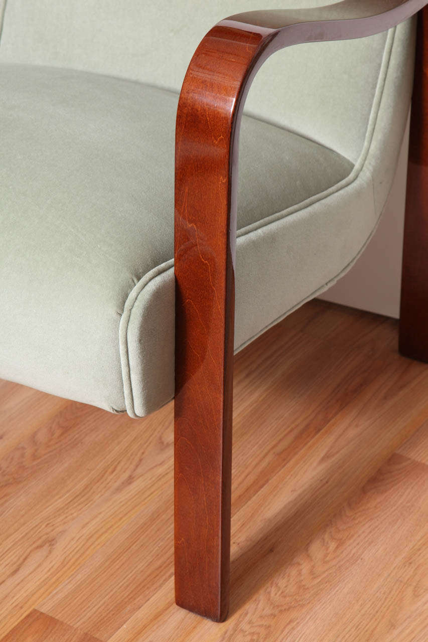 Pair of Streamline Lounge Chairs and Sofa by Thonet For Sale at 1stDibs ...