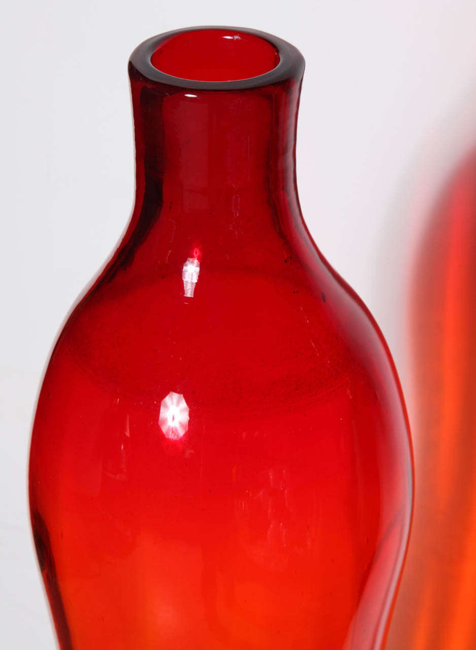 Glass Very Tall Blenko Bottle