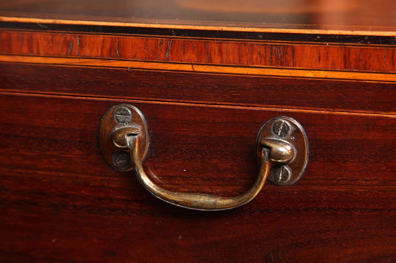 Brass An 18th Century English Portable Writing Box