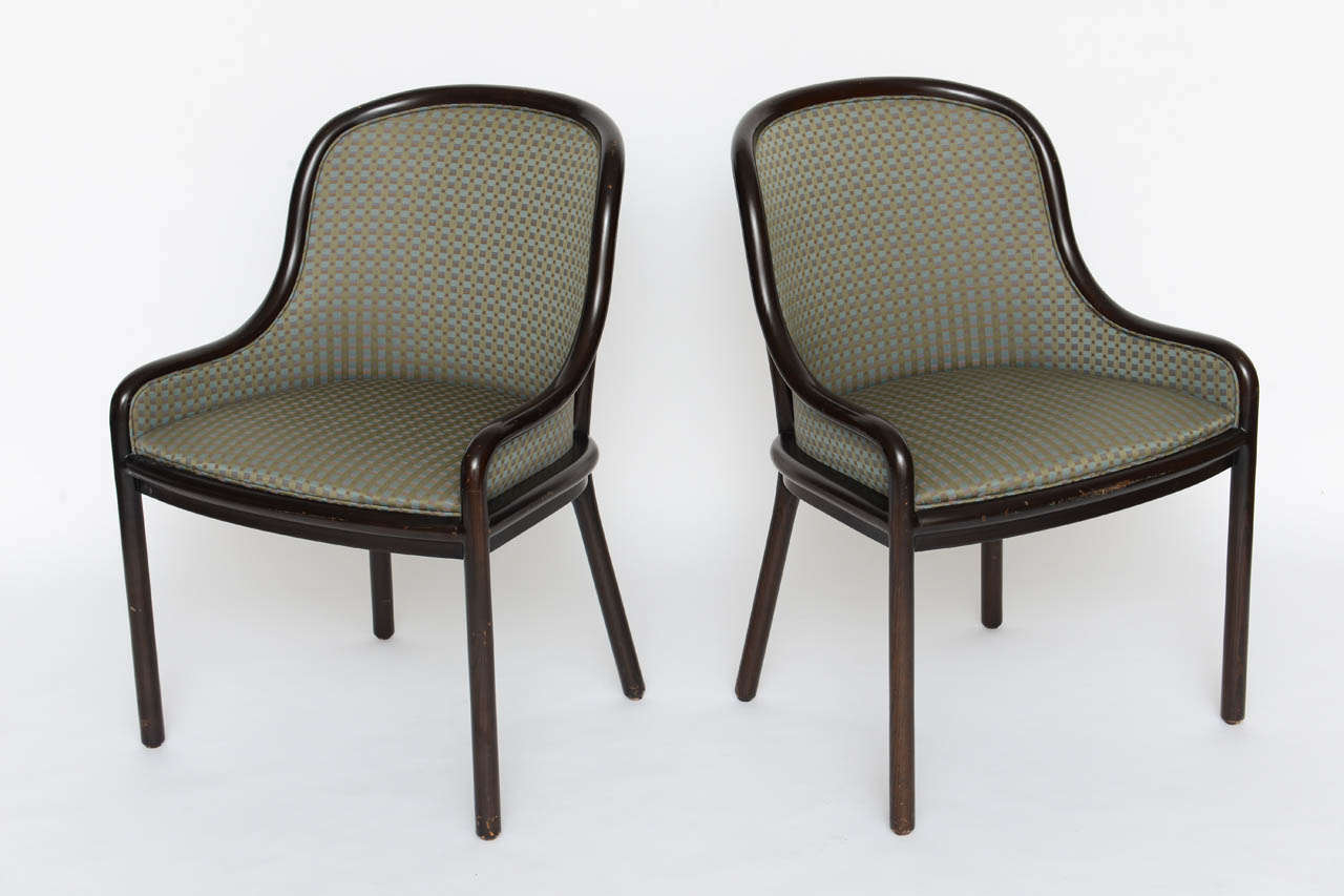 Mid-Century Modern Pair of Ward Bennett Chairs for Brickell 1970s