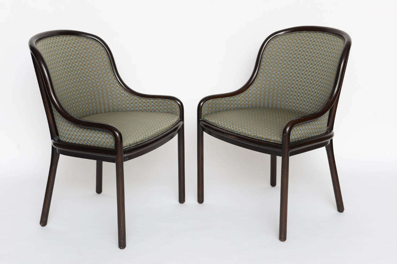 American Pair of Ward Bennett Chairs for Brickell 1970s