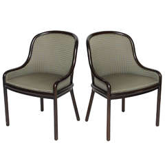Pair of Ward Bennett Chairs for Brickell 1970s 2