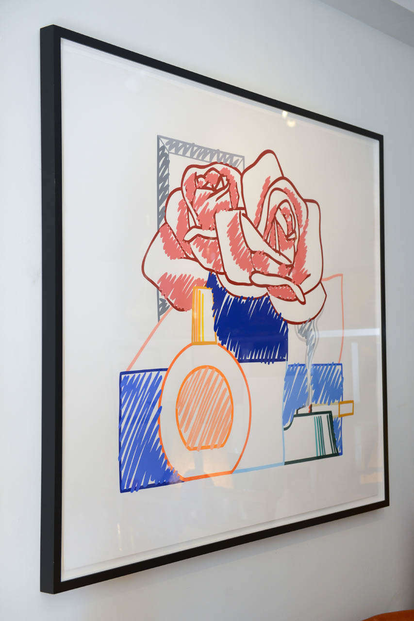 Modern Over sized Tom Wesselmann Still Life 20th Century Scribble of Life