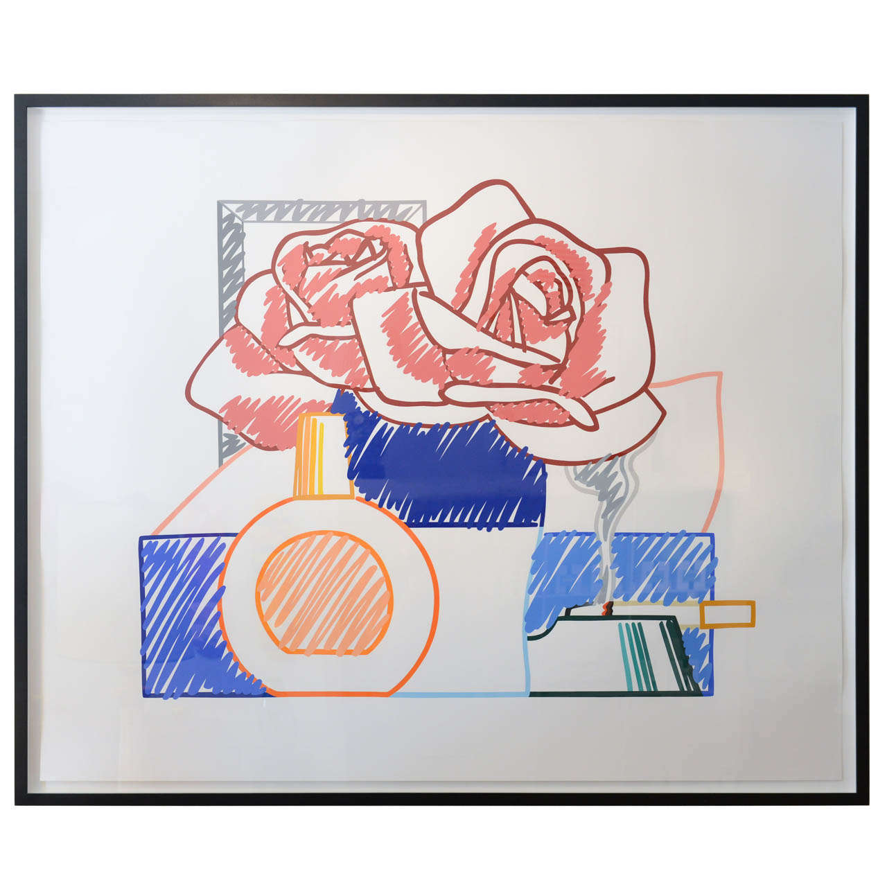 Over sized Tom Wesselmann Still Life 20th Century Scribble of Life