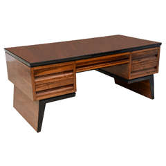 Fine Italian Modern Walnut Executive Desk, Borsani 6