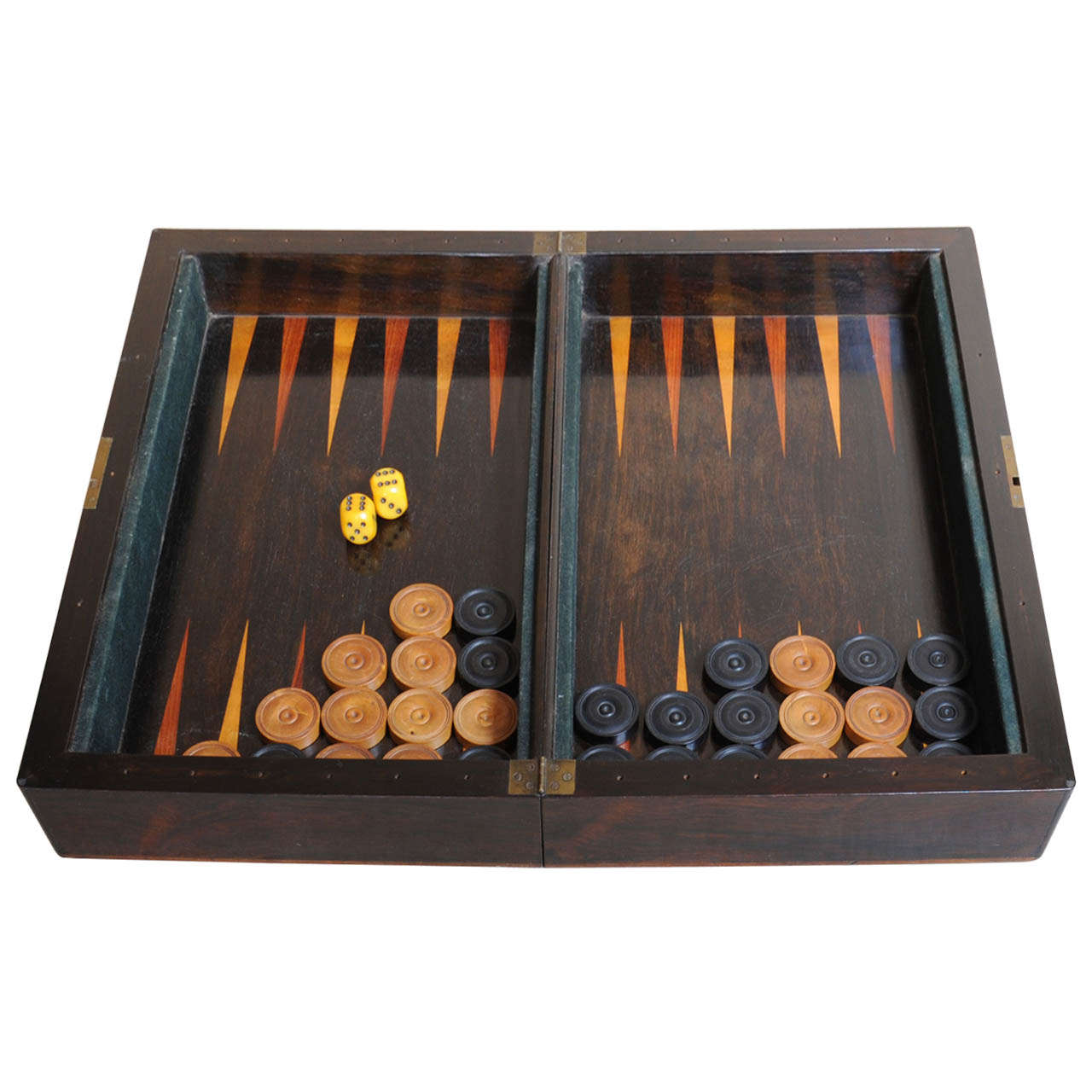 19th Century French Chess/Backgammon Box For Sale