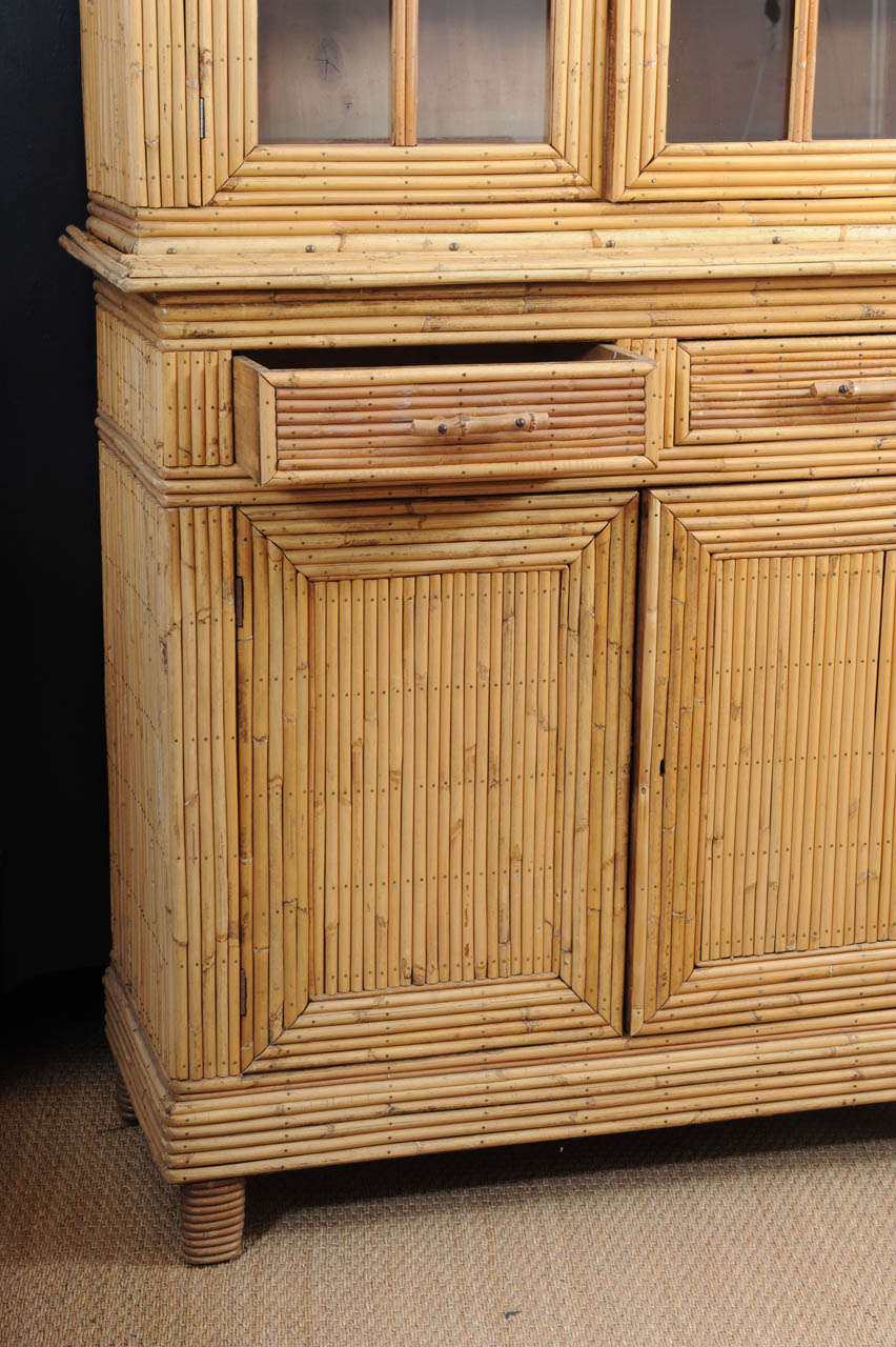 French Bamboo Cupboard For Sale 1