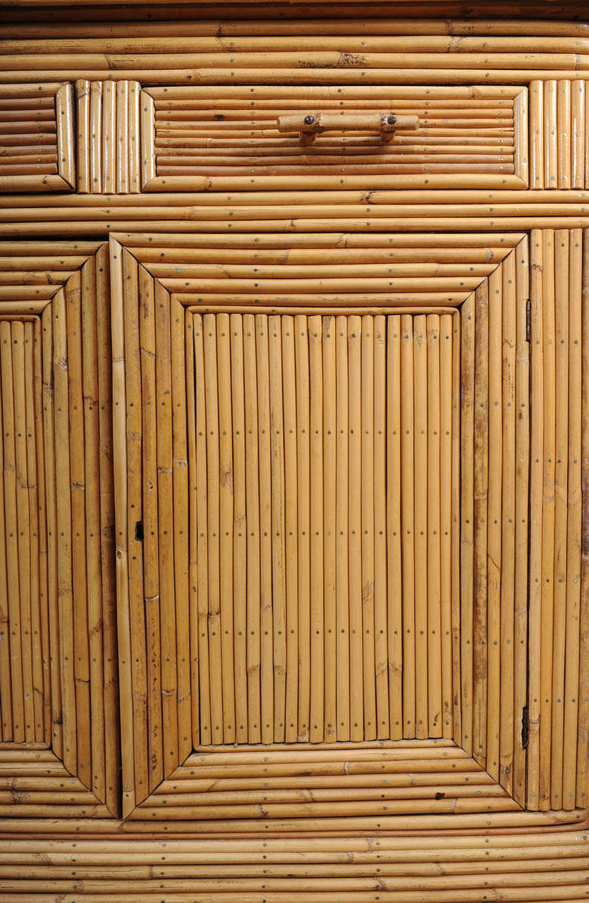 French Bamboo Cupboard For Sale 4