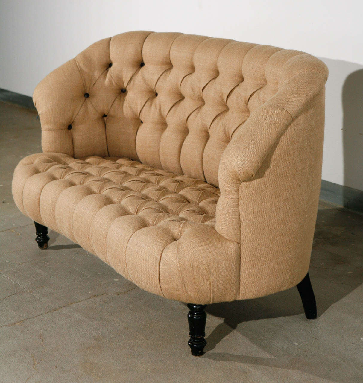 Pair of Upholstered Settees at 1stdibs