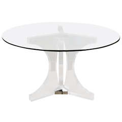 1970's Plexiglass Dining Table
