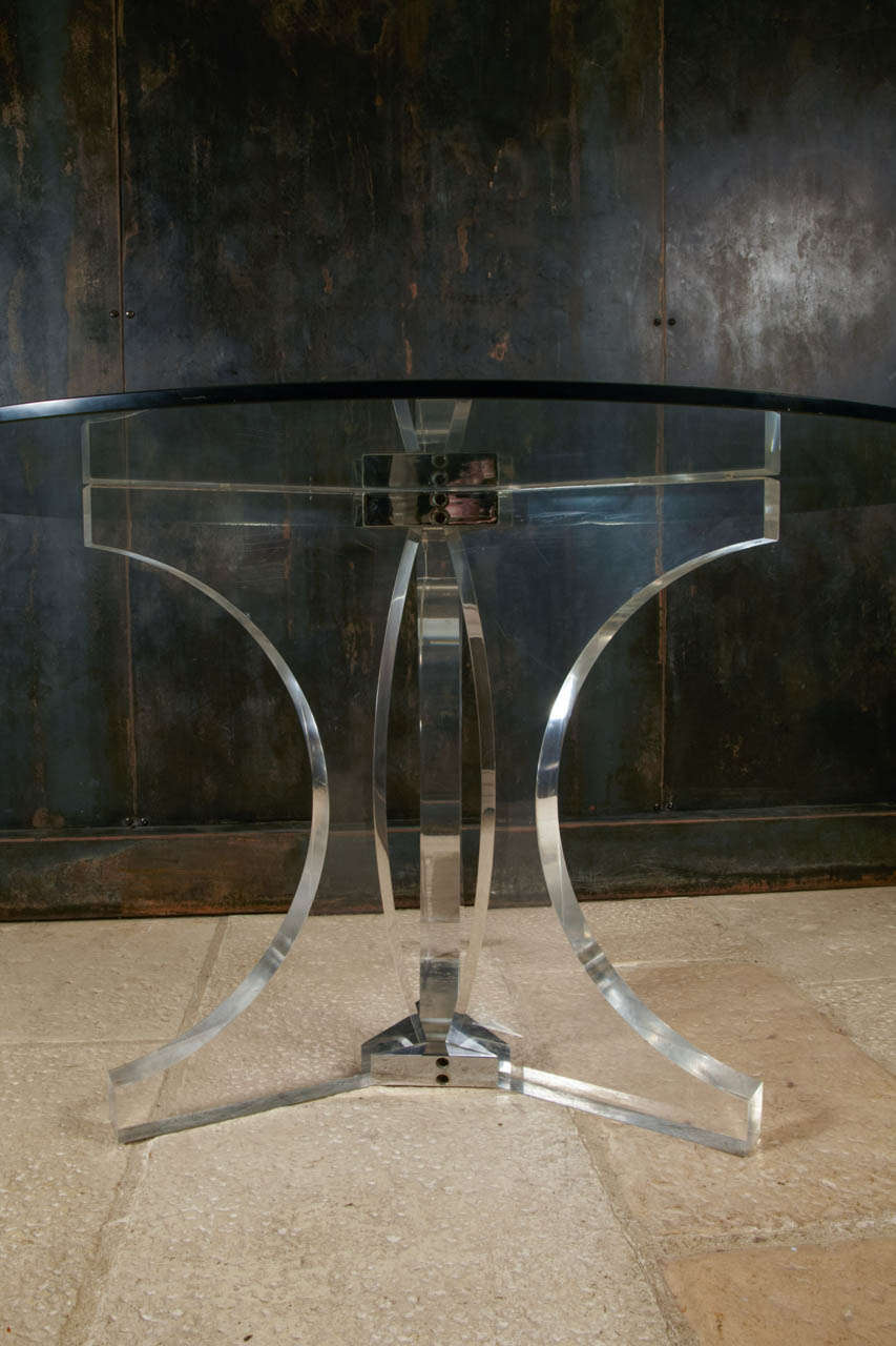 Late 20th Century 1970's Plexiglass Dining Table