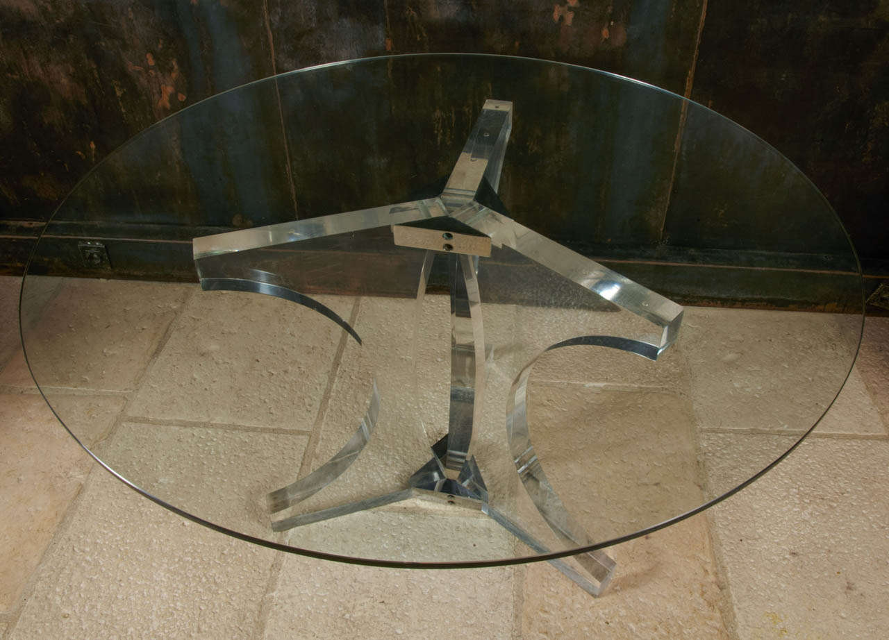 1970's Plexiglass Dining Table 3