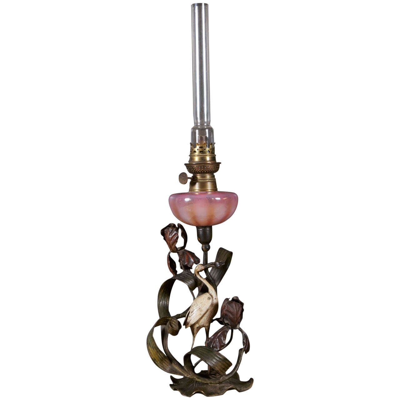19th Century Table Oil Lamp For Sale