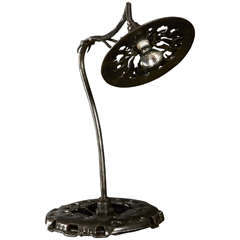 Steel Table Lamp with Orientable Light Reflector