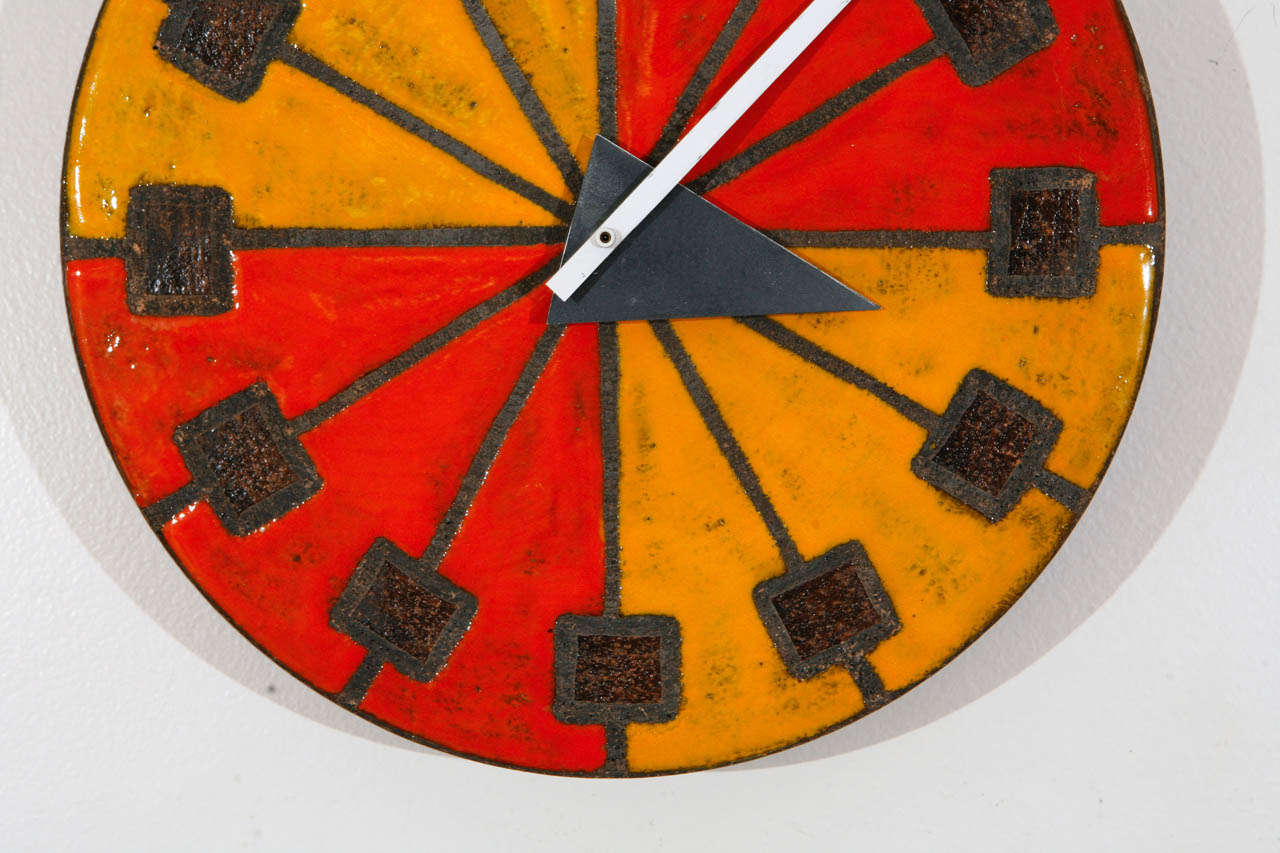 Italian Ceramic Mid-Century Clock 2