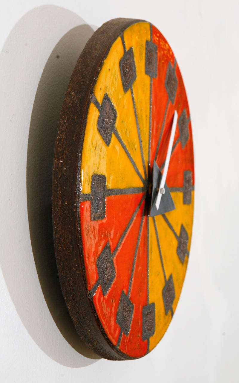 Italian Ceramic Mid-Century Clock 4