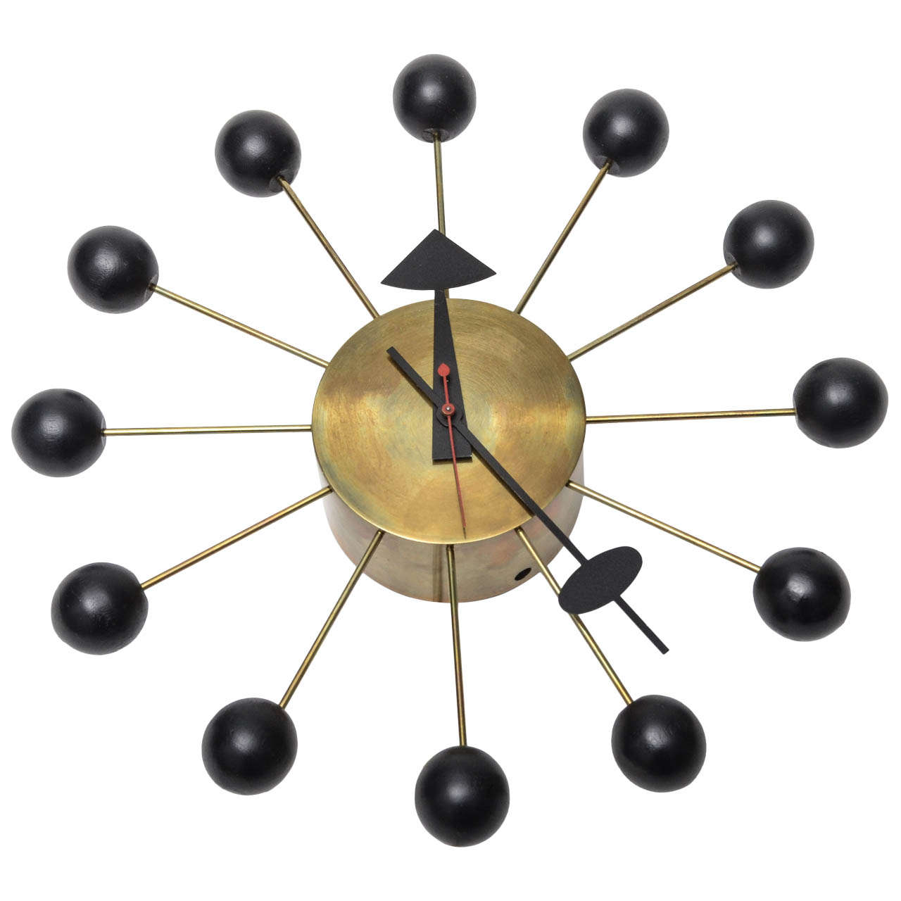 George Nelson for Howard Miller Ball Clock circa 1950 For Sale