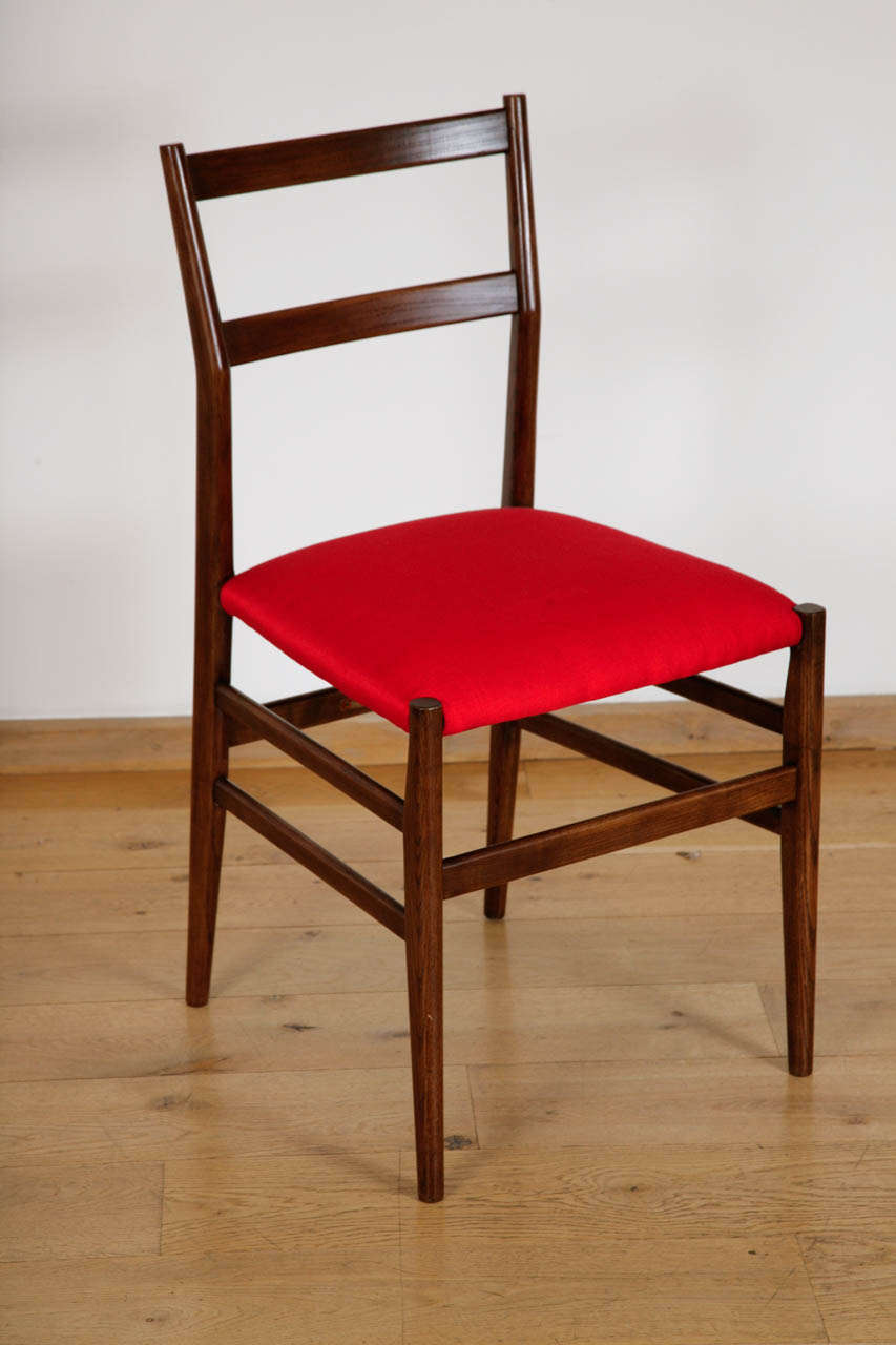 Set of 14 'Leggera' chairs by Gio Ponti 1