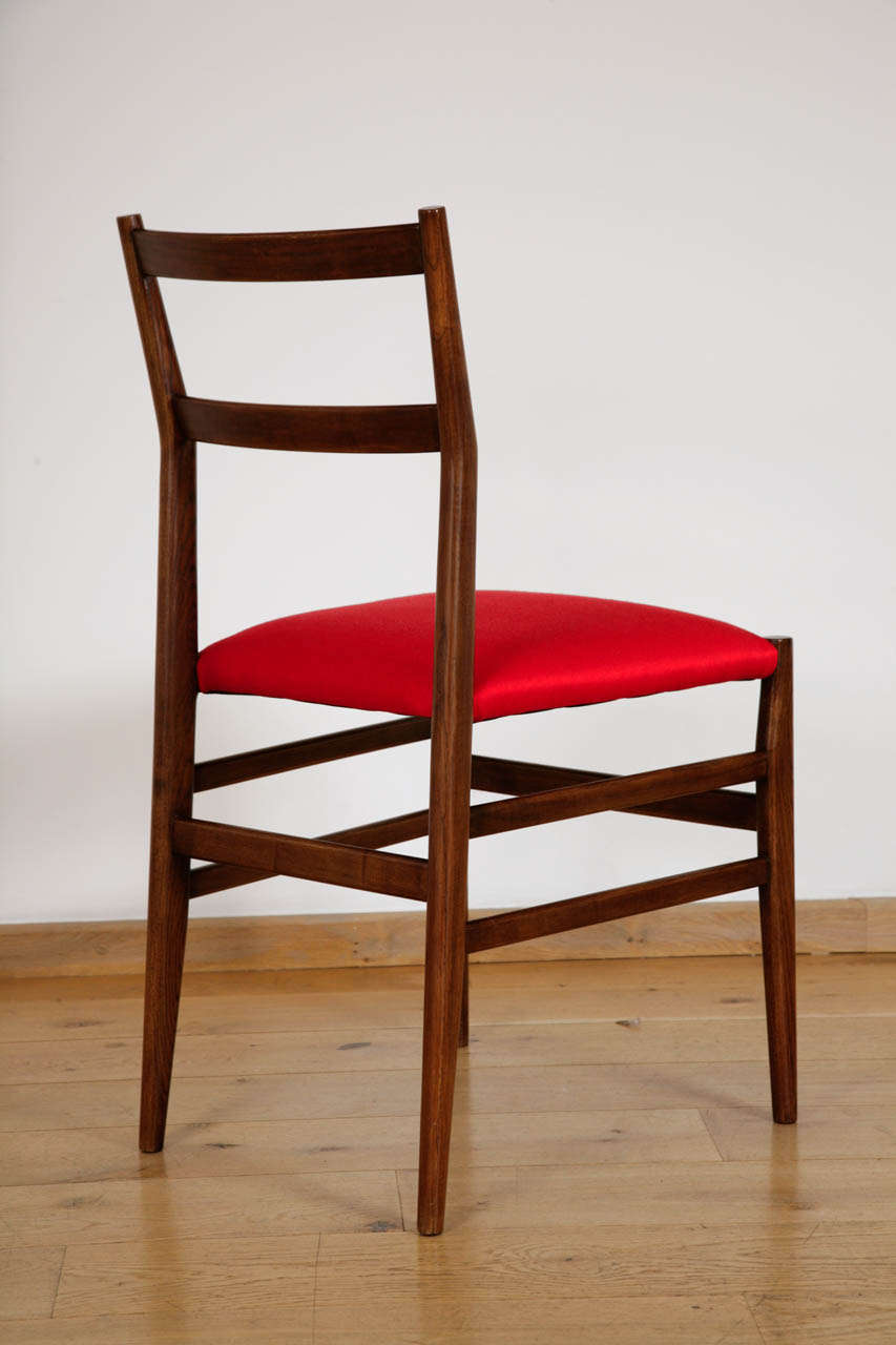 Mid-20th Century Set of 14 'Leggera' chairs by Gio Ponti