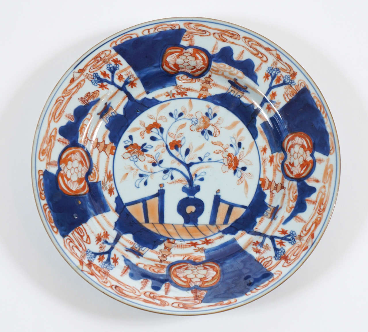 Chinese Export Porcelain Imari Pattern Charger, circa 1730