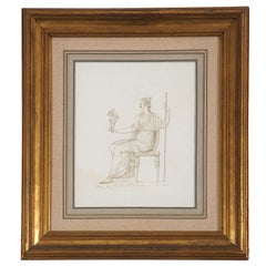 Drawing of Venus Holding Cupid, Italy, circa 1780