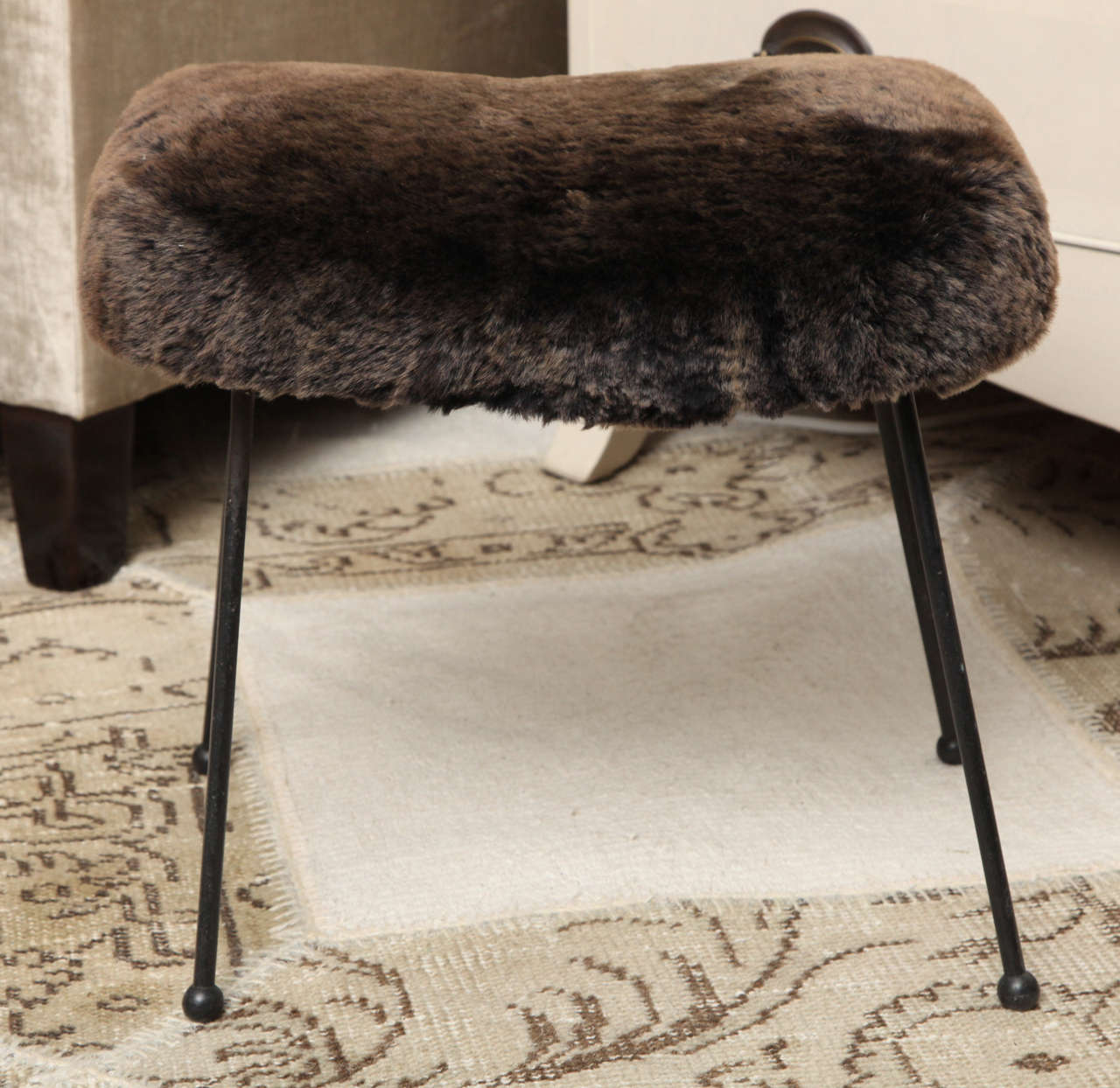 Iron Stool In Excellent Condition In New York, NY