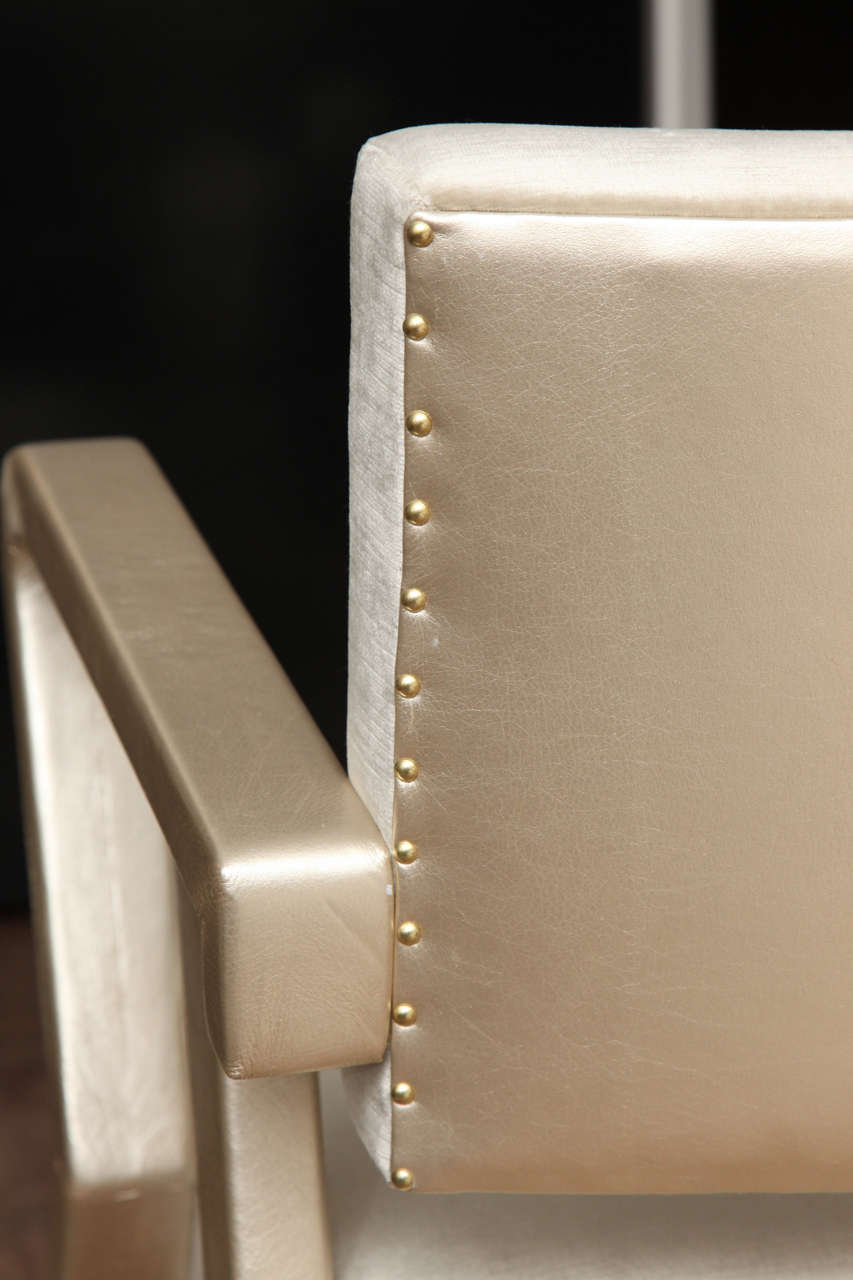 Leather & Velvet Armchairs 5