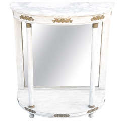 Painted Empire Demilune Pier Table 11
