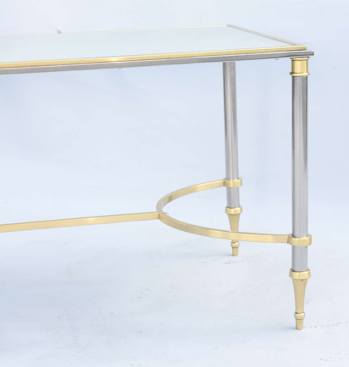 Jansen Style Coffee Table with Mirrored Top 3