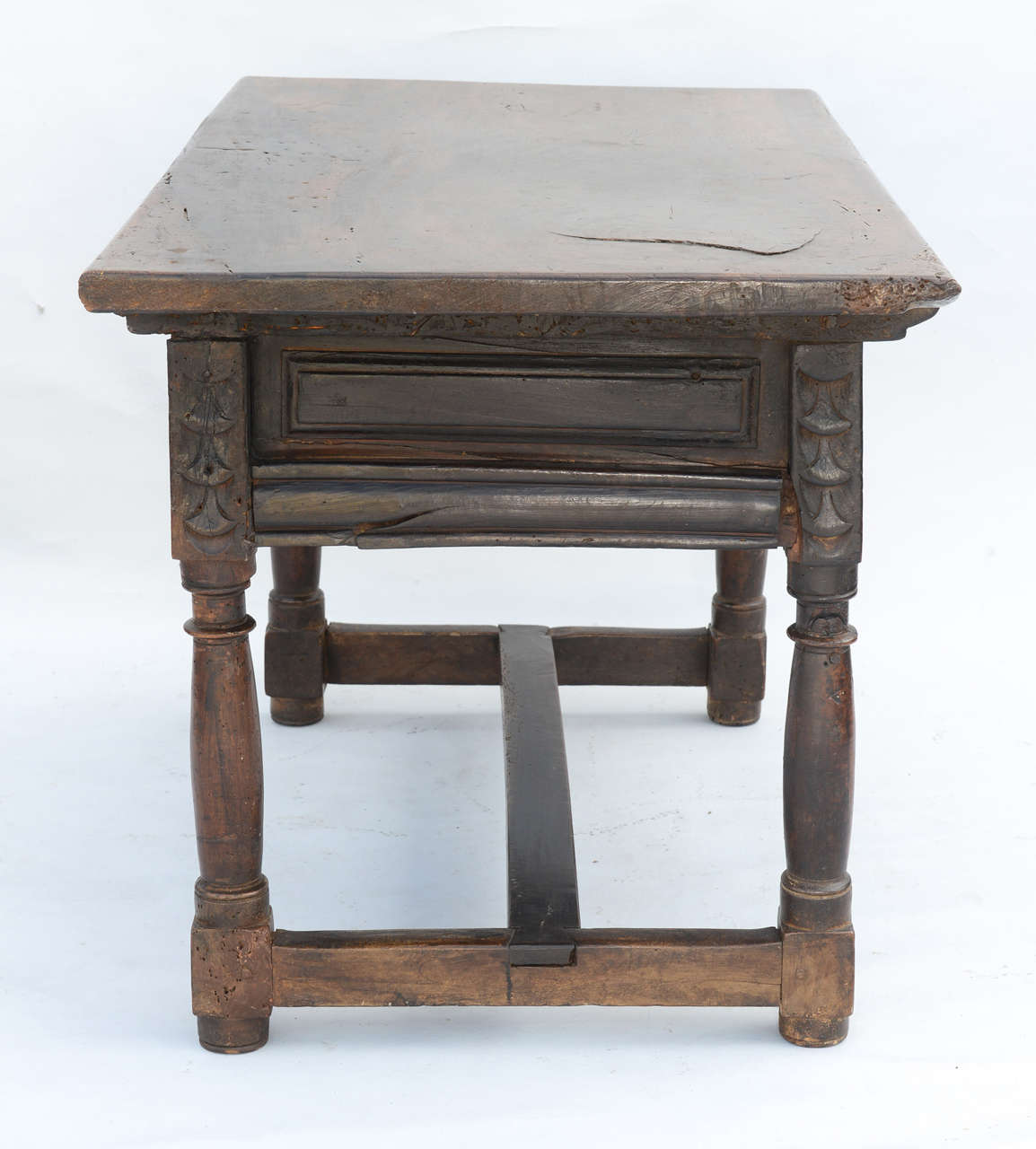 17th to 18th Century Spanish Walnut Refectory Table 1